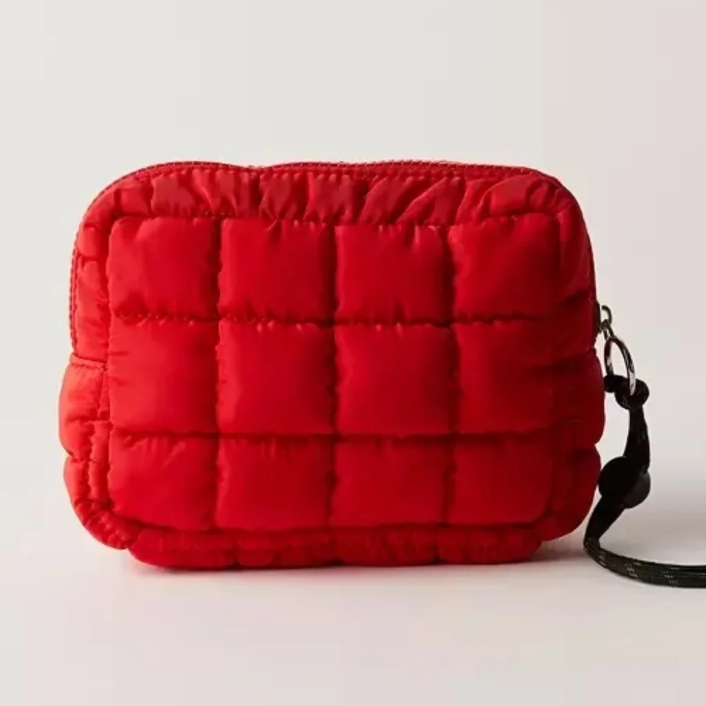 FP Movement by Free People Quilted Mini Case Winterberry Red NWT